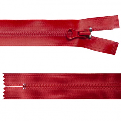 Молния водонепроницаемая PVC Т-7, 20 см, неразъемная, цвет (820)-красный - купить в Прокопьевске. Цена: 21.56 руб.