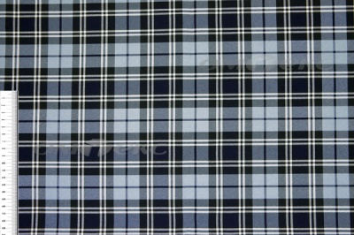 Ткань костюмная клетка Т7274 2004, 220 гр/м2, шир.150см, цвет т.синий/гол/бел - купить в Прокопьевске. Цена 