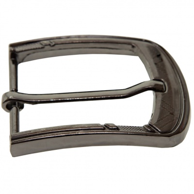 Пряжка металлическая для мужского ремня SC035#3 (шир.ремня 40 мм), цв.-тем.никель - купить в Прокопьевске. Цена: 43.93 руб.