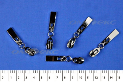 Слайдер декоративный, металлический №1/спираль Т7/никель - купить в Прокопьевске. Цена: 6.29 руб.