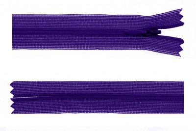 Молния потайная Т3 866, 50 см, капрон, цвет фиолетовый - купить в Прокопьевске. Цена: 8.62 руб.