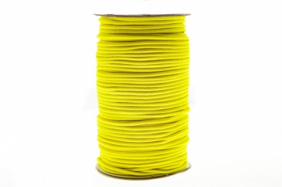 0370-1301-Шнур эластичный 3 мм, (уп.100+/-1м), цв.110 - желтый - купить в Прокопьевске. Цена: 459.62 руб.