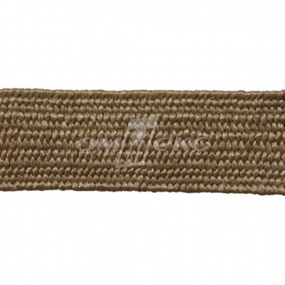 Тесьма отделочная полипропиленовая плетеная эластичная #2, шир. 40мм, цв.- соломенный - купить в Прокопьевске. Цена: 50.99 руб.