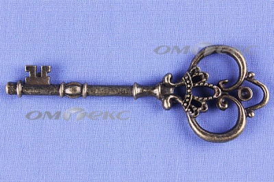 Декоративный элемент для творчества из металла "Ключ"8,5 см  - купить в Прокопьевске. Цена: 26.66 руб.