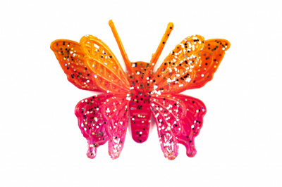 Бабочка декоративная пластиковая #10 - купить в Прокопьевске. Цена: 7.09 руб.