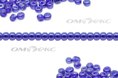 Бисер (TL) 11/0 ( упак.100 гр) цв.108 - синий - купить в Прокопьевске. Цена: 44.80 руб.