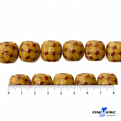0189-Бусины деревянные "ОмТекс", 17 мм, упак.50+/-3шт - купить в Прокопьевске. Цена: 83.66 руб.