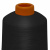 Нитки текстурированные кручёные, намот. 15 000 м, цвет чёрный - купить в Прокопьевске. Цена: 237.24 руб.