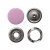 Кнопка рубашечная (закрытая) 9,5мм - эмаль, цв.003 - розовый - купить в Прокопьевске. Цена: 5.74 руб.