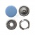 Кнопка рубашечная (закрытая) 9,5мм - эмаль, цв.182 - св.голубой - купить в Прокопьевске. Цена: 5.74 руб.