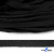 Шнур плетеный d-8 мм плоский, 70% хлопок 30% полиэстер, уп.85+/-1 м, цв.- чёрный - купить в Прокопьевске. Цена: 735 руб.