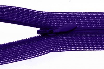 Молния потайная Т3 866, 20 см, капрон, цвет фиолетовый - купить в Прокопьевске. Цена: 5.27 руб.