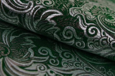 Ткань костюмная жаккард, 135 гр/м2, шир.150см, цвет зелёный№4 - купить в Прокопьевске. Цена 441.94 руб.