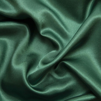 Поли креп-сатин 19-5420, 125 (+/-5) гр/м2, шир.150см, цвет зелёный - купить в Прокопьевске. Цена 155.57 руб.