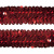 Тесьма с пайетками 3, шир. 30 мм/уп. 25+/-1 м, цвет красный - купить в Прокопьевске. Цена: 1 098.48 руб.
