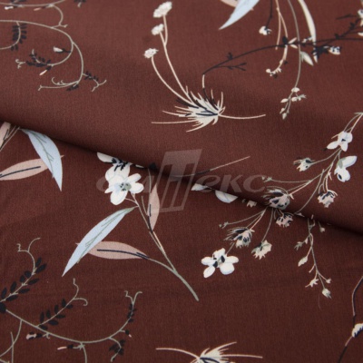 Плательная ткань "Фламенко" 2.2, 80 гр/м2, шир.150 см, принт растительный - купить в Прокопьевске. Цена 239.03 руб.