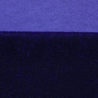 Бархат стрейч №14, 240 гр/м2, шир.160 см, (2,6 м/кг), цвет т.синий - купить в Прокопьевске. Цена 740.88 руб.