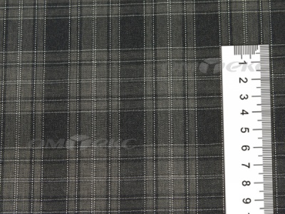 Ткань костюмная клетка 25235 2004, 185 гр/м2, шир.150см, цвет серый/бел - купить в Прокопьевске. Цена 