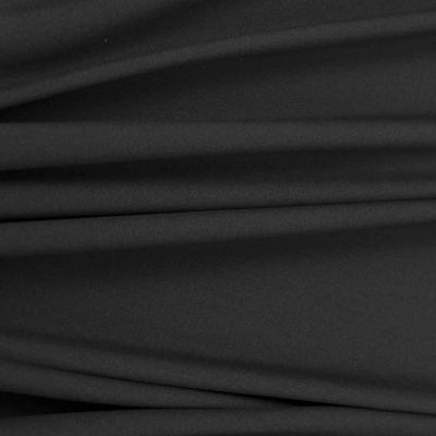 Костюмная ткань с вискозой "Рошель", 250 гр/м2, шир.150см, цвет чёрный - купить в Прокопьевске. Цена 438.12 руб.