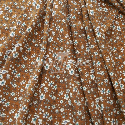 Плательная ткань "Фламенко" 11.1, 80 гр/м2, шир.150 см, принт растительный - купить в Прокопьевске. Цена 239.03 руб.