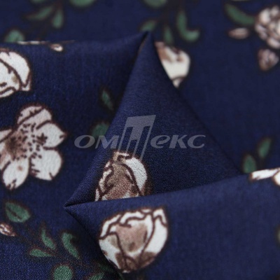 Плательная ткань "Фламенко" 3.2, 80 гр/м2, шир.150 см, принт растительный - купить в Прокопьевске. Цена 239.03 руб.