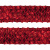 Тесьма с пайетками 3, шир. 35 мм/уп. 25+/-1 м, цвет красный - купить в Прокопьевске. Цена: 1 308.30 руб.
